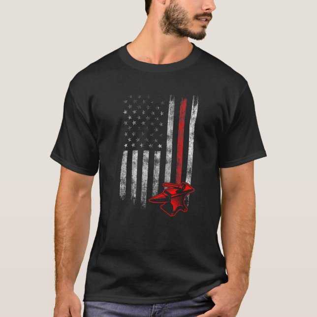 Farrier Horseshoe Hoof Trimming Equine Shoeing T-Shirt (Front)