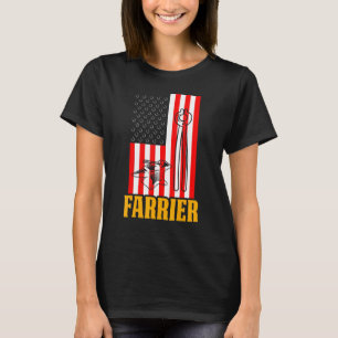 Farrier Horseshoe Hoof Trimming Equine Shoeing T T-Shirt