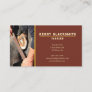 Farrier Horseshoeing + Barefoot Trim, Rust + Gold Business Card