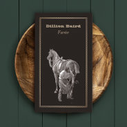 Farrier Shoeing Horse Business Card at Zazzle