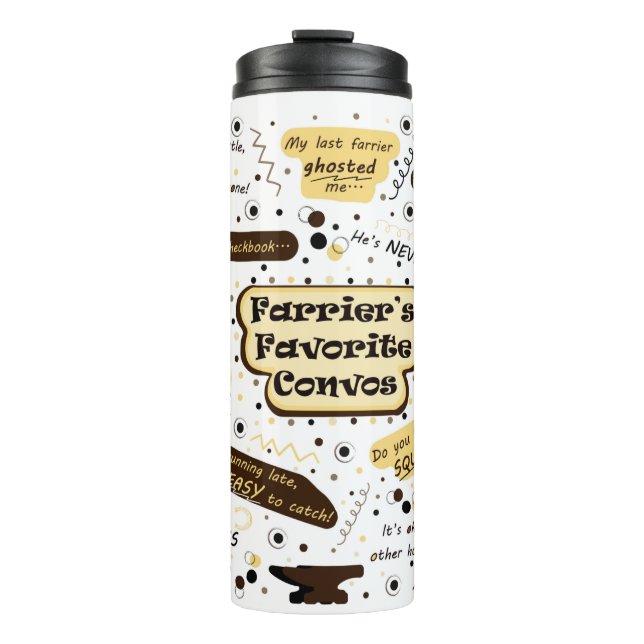 Farrier's Favorite Conversations Thermal Mug (Front)