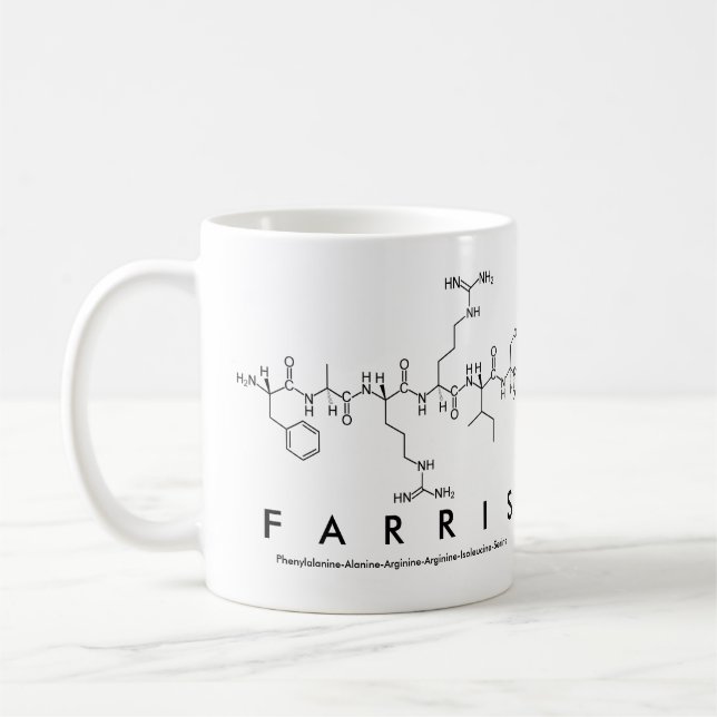 Farris peptide name mug (Left)