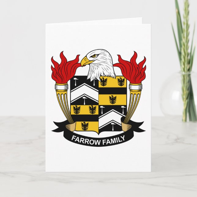 Farrow Family Crest Card (Front)