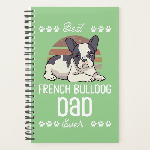 Fars Day Dog Lover Pet Owner Frenchie Dad French Planner