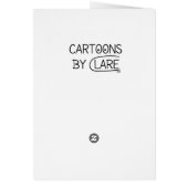 Fart Cartoon Birthday Card For Men (Back)