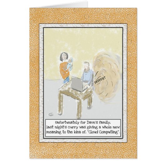 Fart Cartoon Birthday Card For Men (Front)