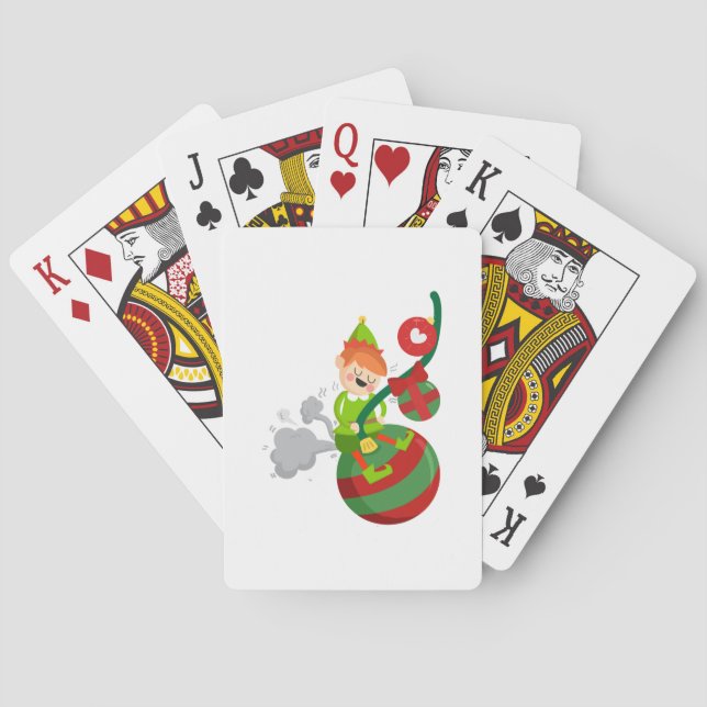 Fart Christmas Funny Gift Poker Cards (Back)