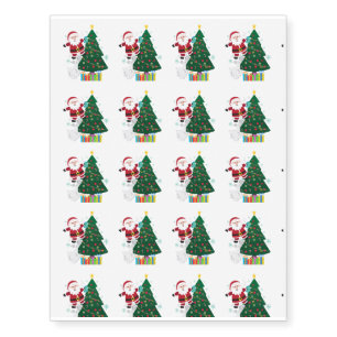 Fart Christmas Funny Gift Temporary Tattoos