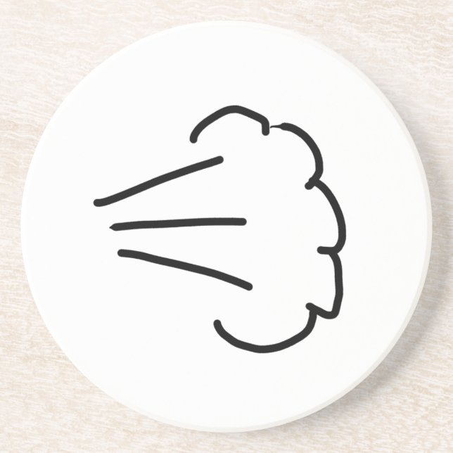 Fart Cloud Coaster (Front)