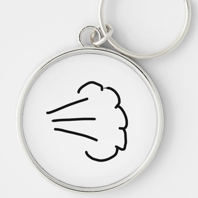 Fart Cloud Keychain (Front)