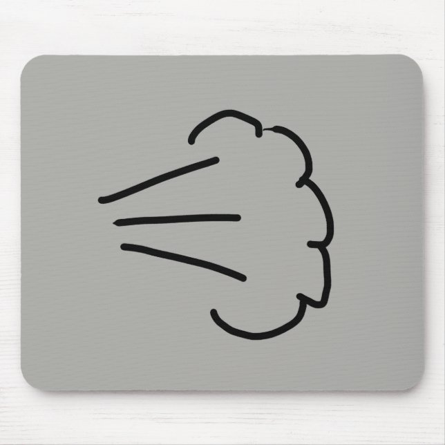 Fart Cloud Mouse Pad (Front)