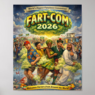 Fart-Com 2026 World’s Biggest Flatulence Convent Poster