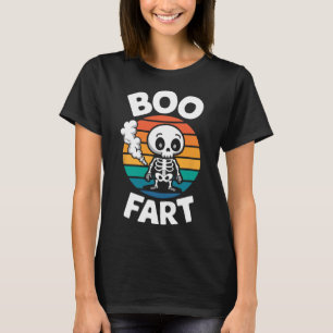 Fart Funny Farting Skeleton For Halloween T-Shirt