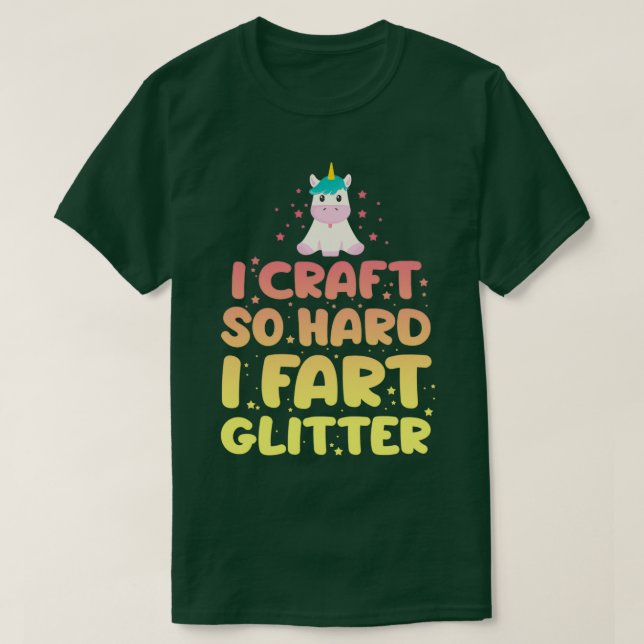 Fart Glitter Crafting Sewing Tailor Sewing Quilt C T-Shirt (Design Front)