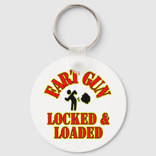 Fart Gun Locked & Loaded Keychain