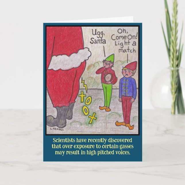 Fart Humor Christmas Card (Front)