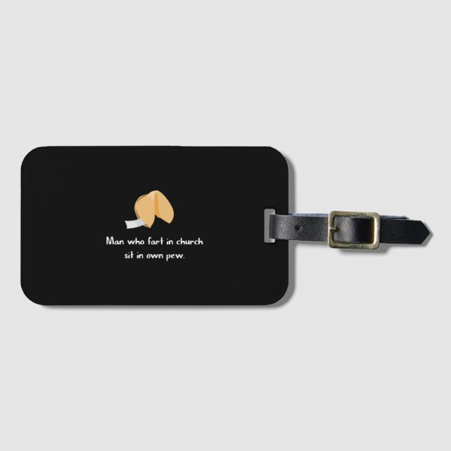 Fart in church luggage tag (Front Horizontal)
