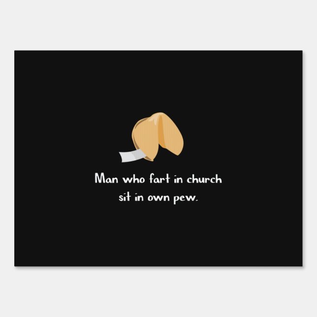 Fart in church sign (Front)