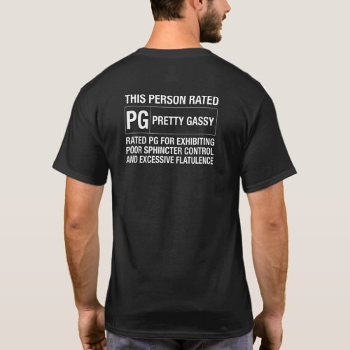 Fart Joke This Person Rated Pg Pretty Gassy T_Shirt