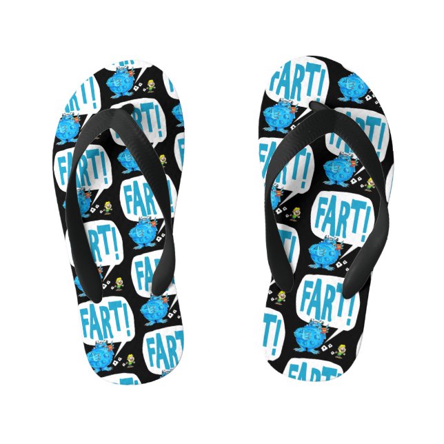 Fart!!! Kid's Flip Flops (Footbed)