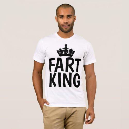 FART KING Funny Mens T_shirts