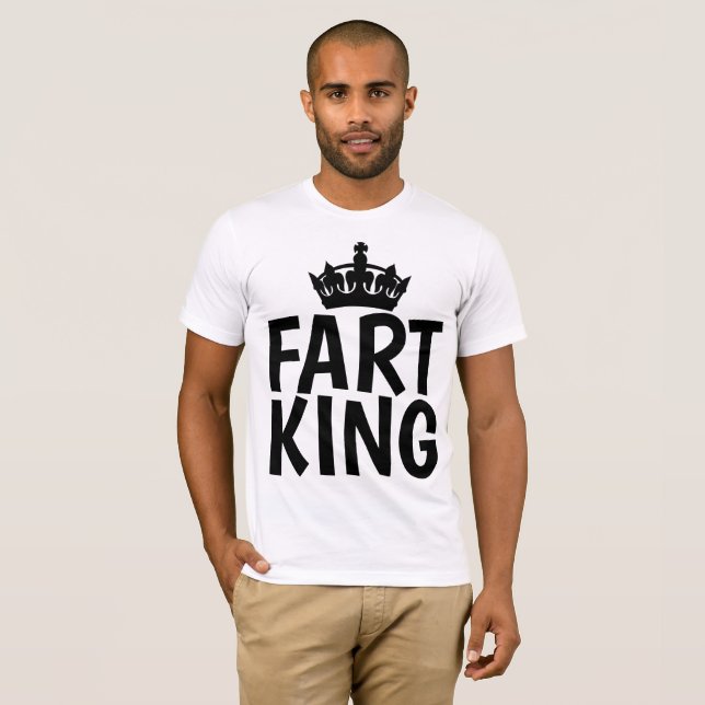 FART KING Funny Men's T-shirts (Front Full)