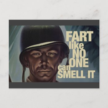 Fart Like No One Can Smell It Postcard by Vintage_Bubb at Zazzle
