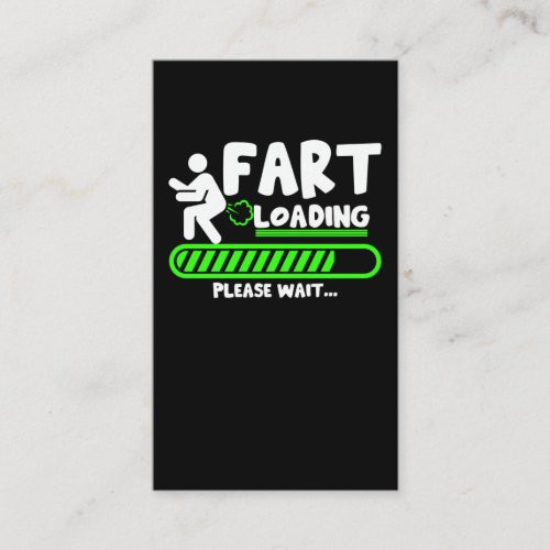 Fart Loading Father Friend Son Farting Business Card