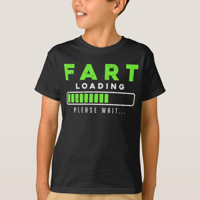 Fart Loading Funny Farting T-Shirt (Front)