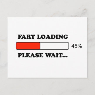 Fart loading postcard