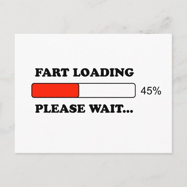 Fart loading postcard (Front)