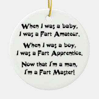 Fart Master Ceramic Ornament
