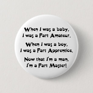 Fart Master Pinback Button