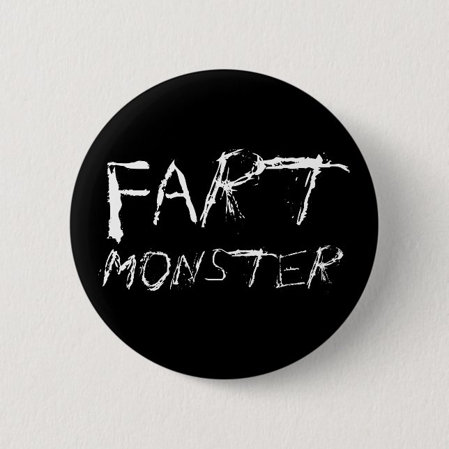 Fart Monster Pinback Button (Front)
