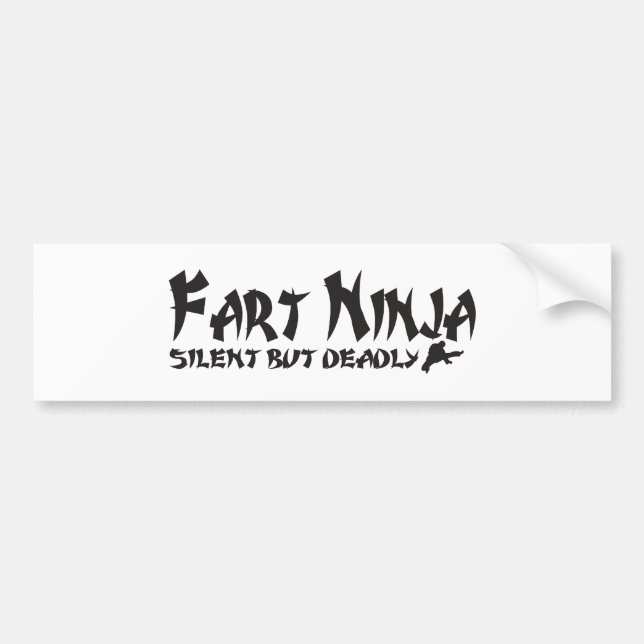 FART NINJA BUMPER STICKER (Front)