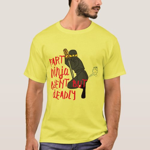 fart ninja silent but deadly funny humor joke T_Shirt