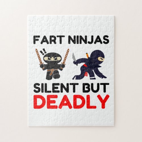 Fart Ninjas Silent But Deadly Jigsaw Puzzle