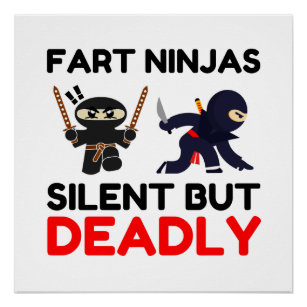Fart Ninjas Silent But Deadly Poster