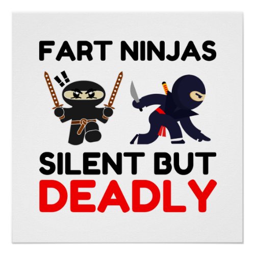 Fart Ninjas Silent But Deadly Poster
