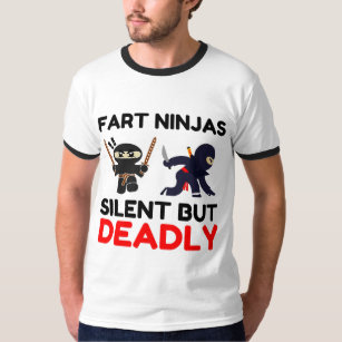 fart ninja silent but deadly t shirt