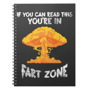 Fart Zone Explosion Humor Farting Joke Notebook
