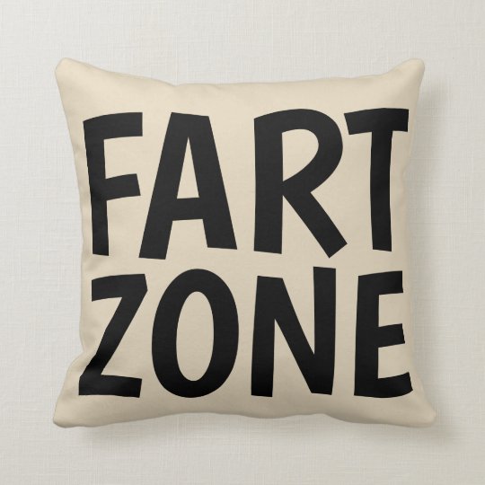 Fart Zone Funny Pillows Zazzle Com