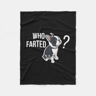 Farted Fun French Bulldog Quote  Fleece Blanket