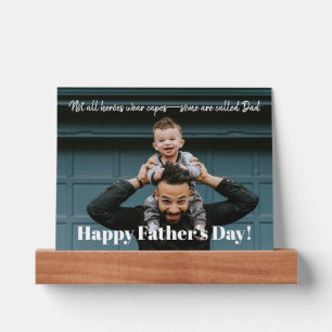 Farthers Day Dad Is My Hero Photo Personalized Picture Ledge