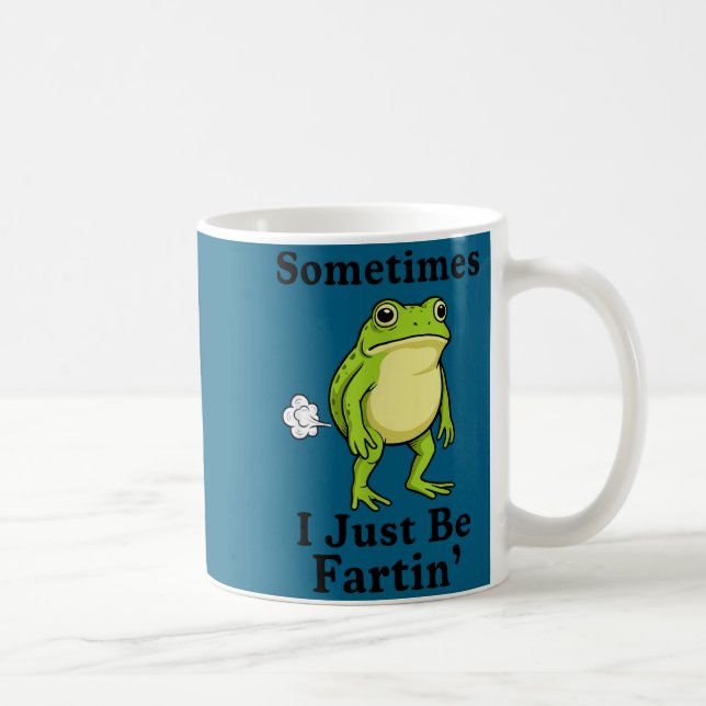 Fartin Just Sometimes I Frog Journey Coffee Mug (Right)