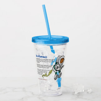 Farting Astronaut Acrylic Tumbler