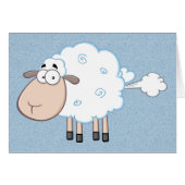 FARTING CARTOON SHEEP CARD (Front Horizontal)