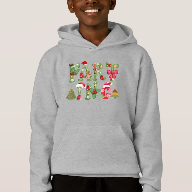 Farting Christmas Humor Hoodie (Front)