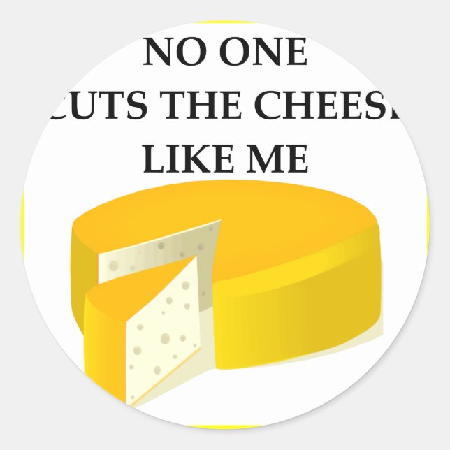 farting classic round sticker (Front)