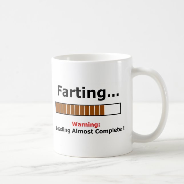 farting full coffee mug (Right)